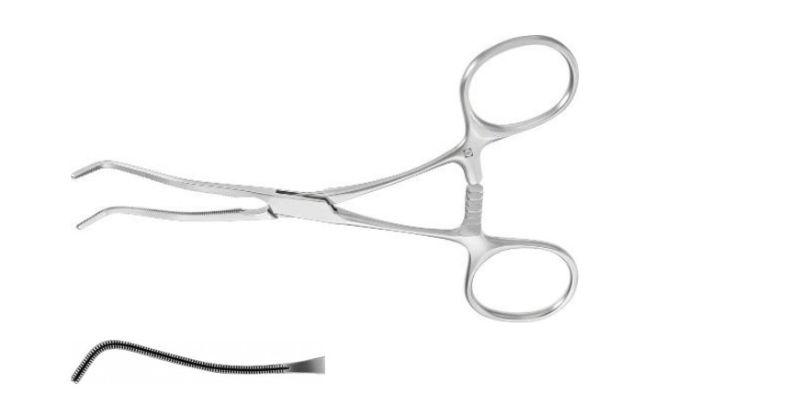 КУЛІ БУЛЬДОГ ЗАТИСКАЧ КРУГ. РУЧК. ВИГНУТ. 125MM